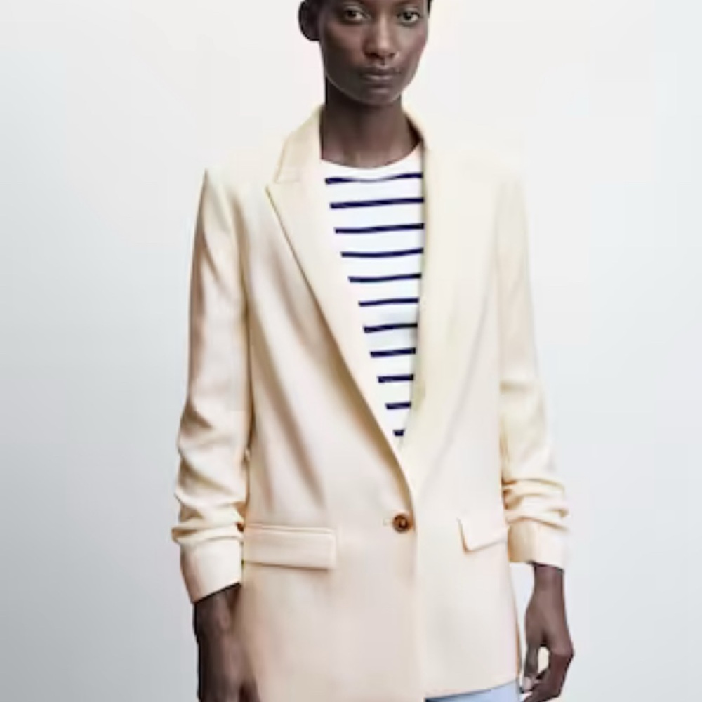 Mango Cream Blazer